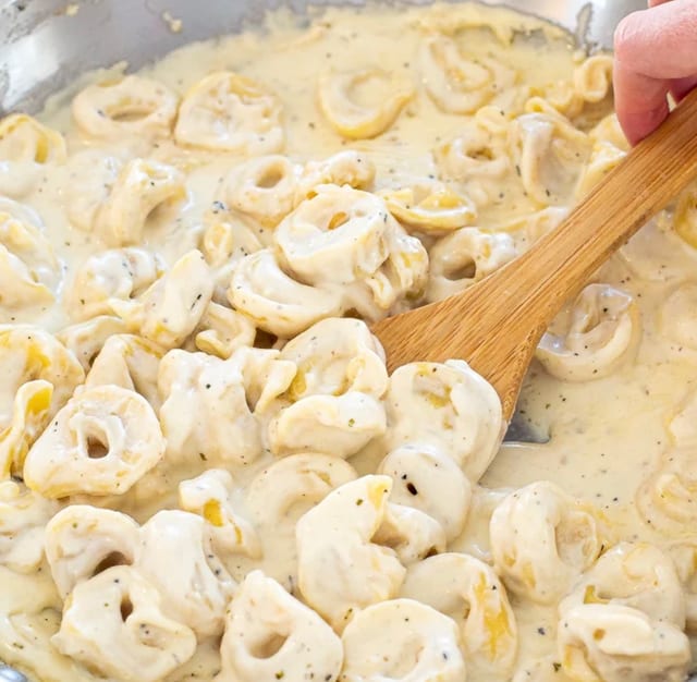 Tortellini Alfredo.